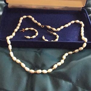 Necklace and earrings